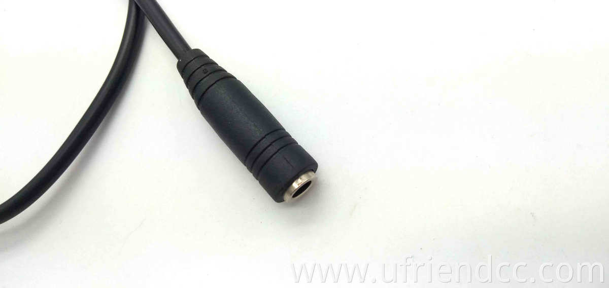 CUSTOM RJ9 RJ10 to Female 3.5mm Audio Jack Headset Adapter Cable for Office Phone